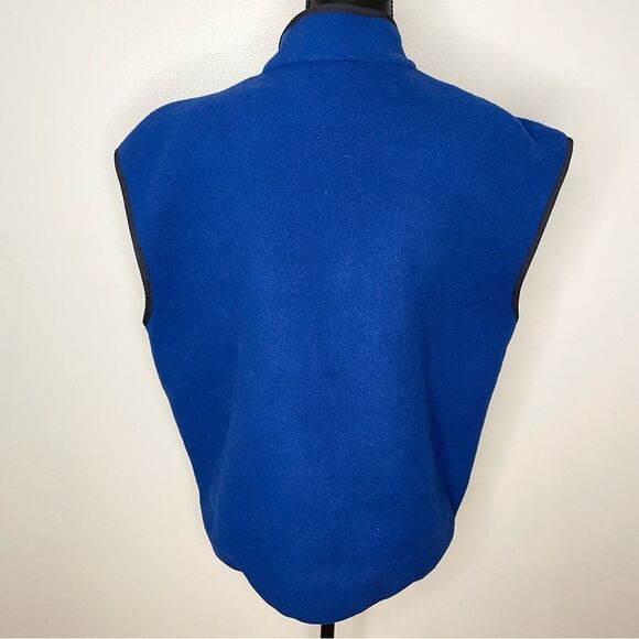 Vintage The North Face Vest Fleece Full Zip Pockets 90s Y2K Royal Blue Size XL - Picture 2 of 6